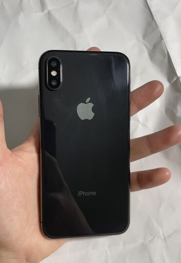 Apple iPhone: IPhone X, Б/у, 64 ГБ, Black Titanium, 100 %