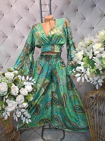essence stvari: Dvodijelni ženski komplet – top i široke pantalone - Materijal — 2