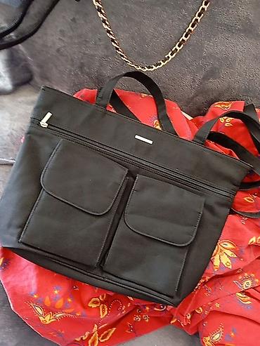 Putni koferi i torbe: Set torbi i tašni – više modela - Elegantna crna tašnica sa metalnim — 5