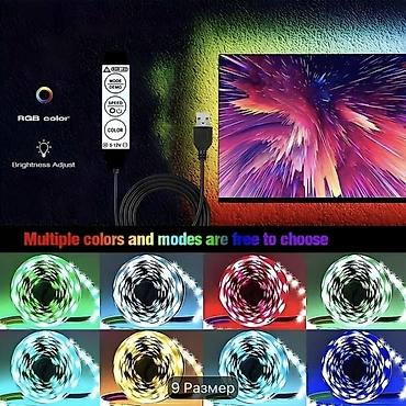 divar ucun isiq: USB ilə işləyən RGB LED lent işığı – 5 metr (16.4 ft) Xüsusiyyətlər — 5