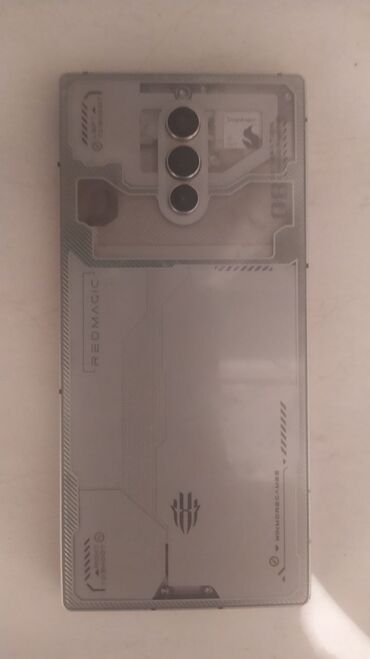 смартфоны для игр: ZTE Nubia Red Magic 8 Pro, Колдонулган, 512 ГБ, түсү - Боз, 1 SIM, 2 SIM, eSIM