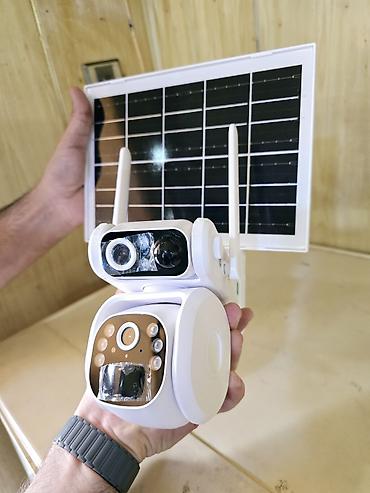 güneş enerjili kamera: 4g solar 2 kamera ptz 360° smart + 64gb Günəş panelli, iki antenalı — 3