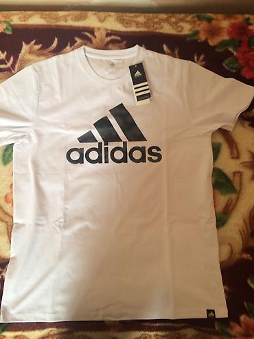 Kişi geyimləri: Futbolka, Adidas, XL, rəng - Ağ — 1