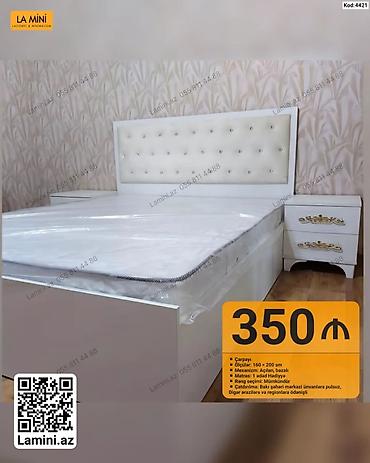 madeyra matras: Açar xüsusiyyətlər: - Çarpayı, kod: 4421 - Ölçülər: 160 x 200 sm - — 1