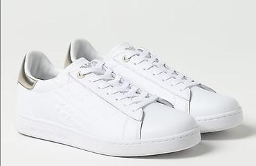 idman sort: Orijinal EA7 Emporio Armani krossovkaları – Bianco/Silver • Brend — 2
