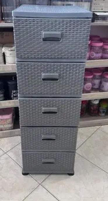 donuz sala: Material: möhkəm plastik, rattan toxuma effektli ön panellər - Rəng — 6