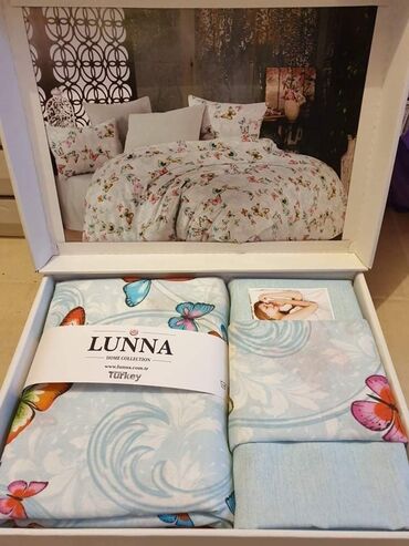 Posteljina: LUNA POSTELJINE CENA: 3100 DIN Materijal: 100% pamuk Komplet — 20