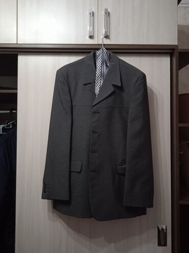 костюм с брюками: Костюм XL (EU 42), 4XL (EU 48), түсү - Боз
