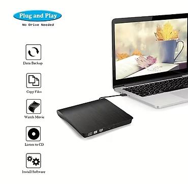 dvd rw: USB 3.0 Xarici DVD‑RW yazıcı/oxuyucu - Funksiyalar: DVD və CD — 4