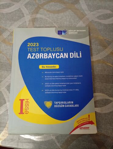 5 ci sinif azerbaycan dili test dim pdf: Məhsul: 2023 Test Toplusu – Azərbaycan dili, I hissə Nəşriyyat
