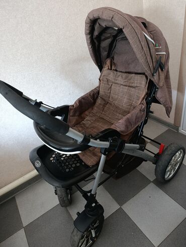 Коляски: Коляска, цвет - Коричневый, Б/у — 7