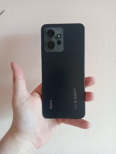 сотовый телефон fly fs505: Redmi Note 12, 128 ГБ, цвет - Серый, Сенсорный, Отпечаток пальца, Две SIM карты