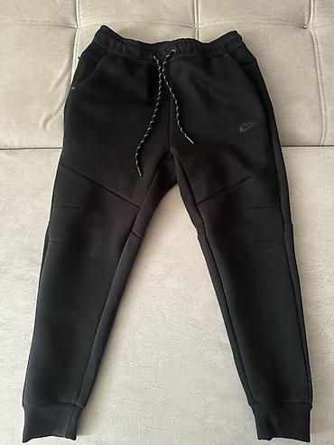 Мужские спортивные штаны Nike Tech Fleece, черные. - Материал
