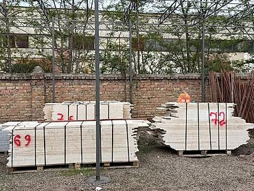 Фасадные плиты Сары-Таш (Травертин): Натуральный камень — известняк/травертин бежевых оттенков (плиты и — 8