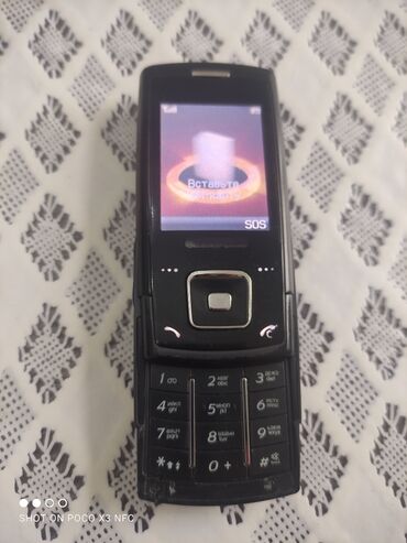 Samsung D500, < 2 ГБ, цвет - Черный, Кнопочный