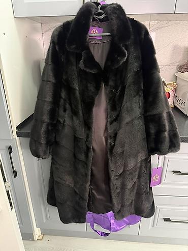 Личные вещи: Шуба, Норка, По колено, 2XL — 2
