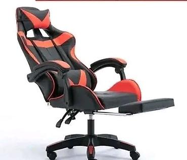 polovne stolice za kompjuter: Moderna gaming stolica dostupna u više boja (crveno-crna, crno-bela — 3