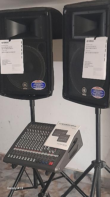 sesucaldan: Dynacord PowerMate 1000/1600 gücləndiricili mikser + Yamaha S115V — 2