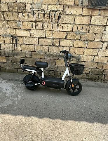 Мопеды, скутеры: Elektrikli moto 500 azn satılır heç bir problemi yoxdu 30 35 gedir — 1