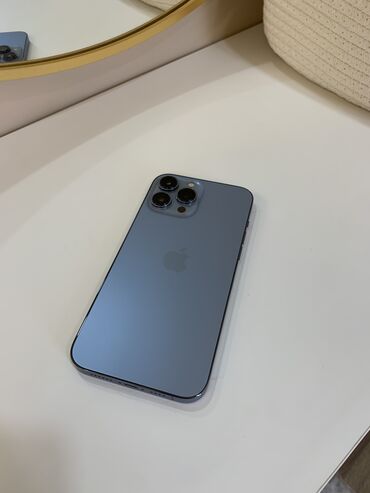 аккумулятор для iphone: IPhone 13 Pro Max, Б/у, 128 ГБ, Pacific Blue, Защитное стекло, Коробка, Чехол, 87 %