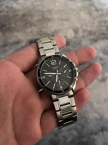 iphone whatch: CASIO мужские кварцевые часы с хронографом - Корпус и браслет из — 1
