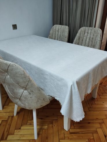 Свадебные платья и аксессуары: Süfrə uzun 230 en 155 sm