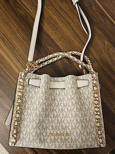 Çantalar: Michael Kors Mina Small Belted Signature PVC Chain Inlay Crossbody - — 1
