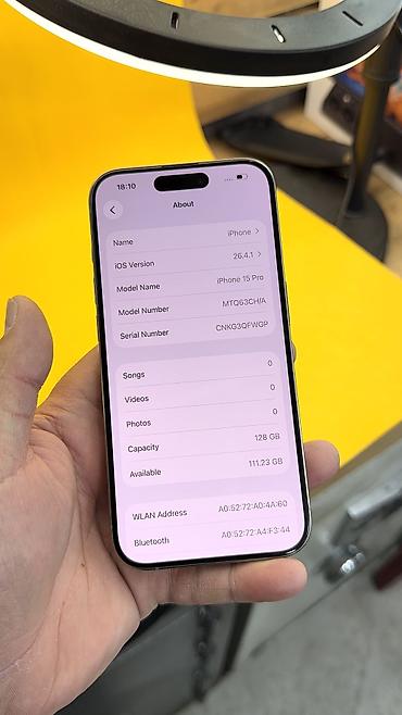 Apple iPhone: IPhone 15 Pro, Б/у, 128 ГБ, 95 % — 9