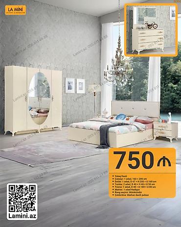 tek kiravatlar: Yataq Dəsti – La Mini (Laconic & Minimalism) Komplektə daxildir — 1