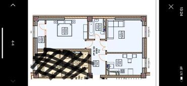 квартира сдача: 2 комнаты, 63 м², Элитка, 10 этаж, ПСО (под самоотделку)