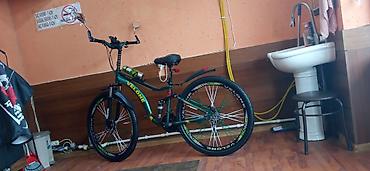 teker velosiped: Velone dağ velosipedi - Çərçivə: amortizatorlu (full-suspension) — 6