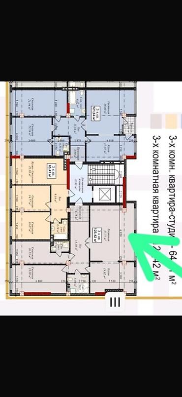residence: 3 комнаты, 126 м², Элитка, 2 этаж, ПСО (под самоотделку) — 2