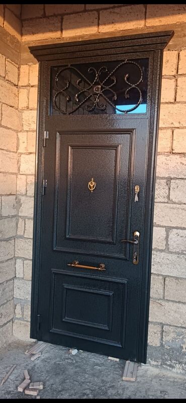 Həyət darvazaları: Yeni Dəmir Həyət darvazası, Mexaniki, Qapı ilə, Kredit yoxdur, Ödənişli quraşdırma, Ödənişli çatdırılma — 5