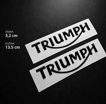 delovi za buell motore: Triumph 3D Stikeri – Par 3D Nalepnica za Triumph- 2838 Triumph 3D — 1