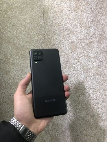 samsung s32: Samsung Galaxy A12, 64 GB, rəng - Qara, Düyməli, Barmaq izi