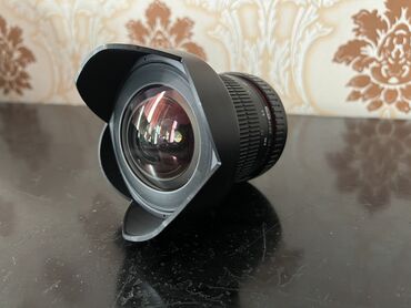 Объективы и фильтры: Для Canon EF Samyang 14mm f 2.8 б/у Мануальный объектив 14мм под