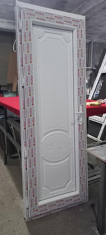 plastic qapi: Yeni Plastik qapı 80x200 sm Zamok və çərçivə ilə, Zəmanətli, Pulsuz quraşdırma, Pulsuz çatdırılma, Rayonlara çatdırılma — 4