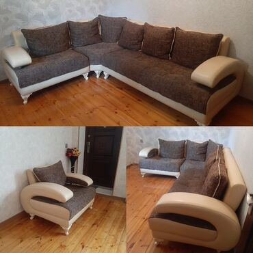 metbex ucun kunc divanlari: Divan, 2 kreslo