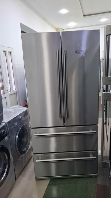 Paltaryuyan maşınlar: Fransız qapılı, paslanmaz polad korpuslu iri həcimli soyuducu