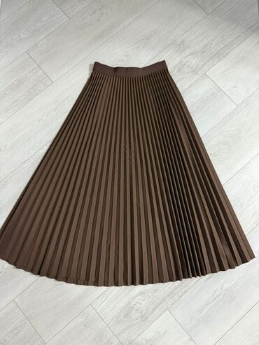 гофрированная юбка: Юбка, Юбканын модели: Плиссе, Миди, Белден