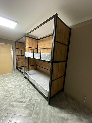 Двухъярусные кровати: Двухъярусные кровати в индустриальном стиле - Прочная металлическая — 8