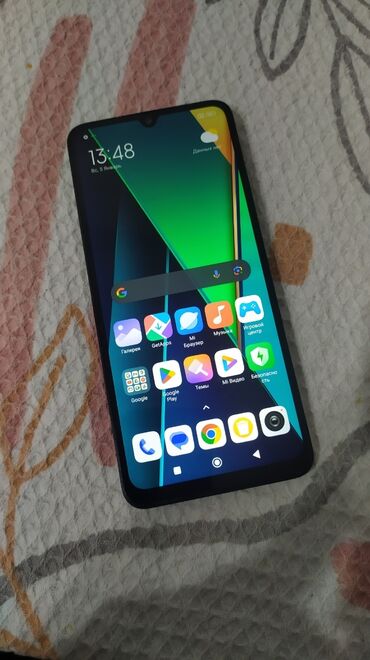 купить маленький телефон: Poco C75, Колдонулган, 256 ГБ, түсү - Кара, 2 SIM