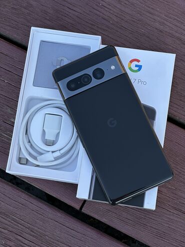 google pixel купить бишкек: Google Pixel 7 Pro, Б/у, 128 ГБ, цвет - Черный, 1 SIM, eSIM