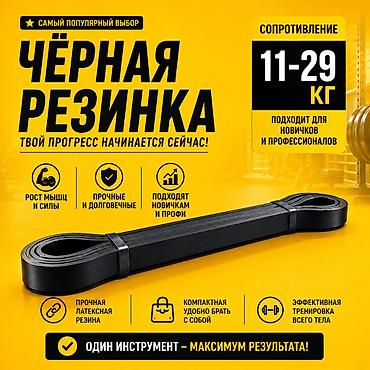 🔥 ЧЁРНАЯ ФИТНЕС-РЕЗИНКА 11–29 КГ — ИДЕАЛЬНЫЙ СТАРТ ДЛЯ ТРЕНИРОВОК! 🔥
