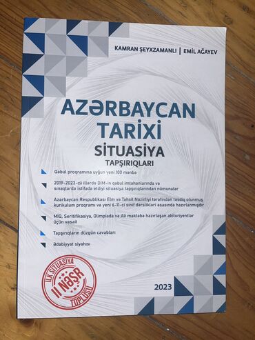 Azərbaycan tarixi situsiya tapşırıqları 2023 2 ci nəşr heç yazılmayıb