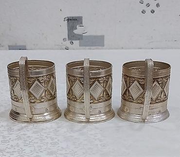 forma satisi: Podstakanik stəkan altlığı подстаканник, sovet istehsalı, material — 5