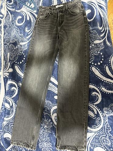 Cinslər: Pull bear Bershka Zara Şalvarlar 32-34 Rəngli yuyulma effektli jeans — 4