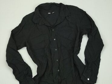 czarne bluzki długi rękaw: Koszula Damska, SinSay, M, stan - Bardzo dobry