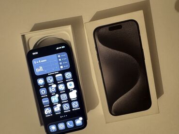 айфон 10 купить в бишкеке: IPhone 15 Pro, Колдонулган, 256 ГБ, Black Titanium, 87 %