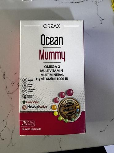 vozol yağı: Turkiyeden alinib Orzax Ocean Mummy – Omega 3, Multivitamin və — 1